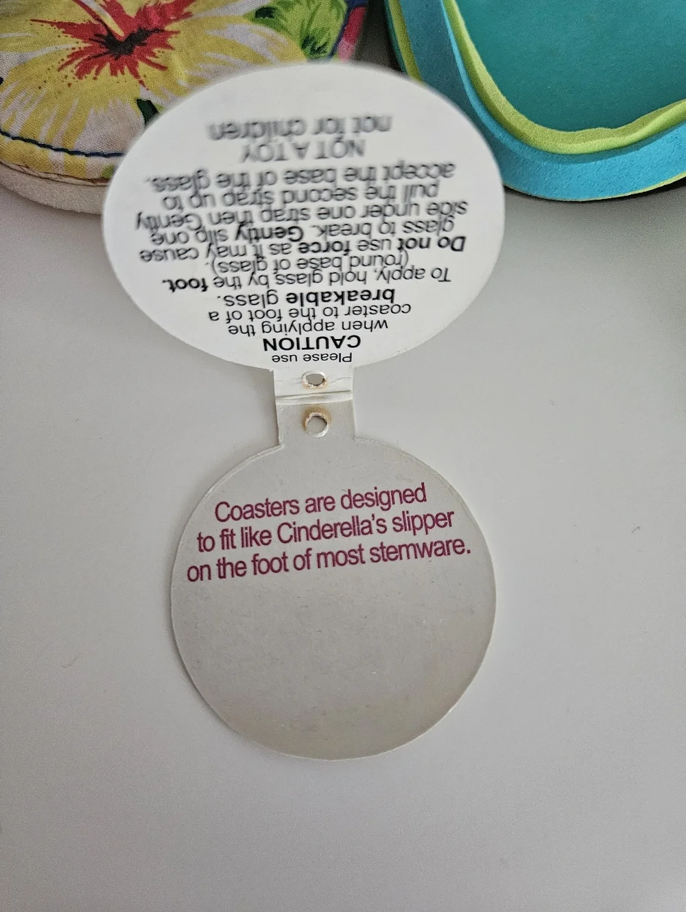 DRINKWEAR 4-Piece Flip Flop Coaster Set